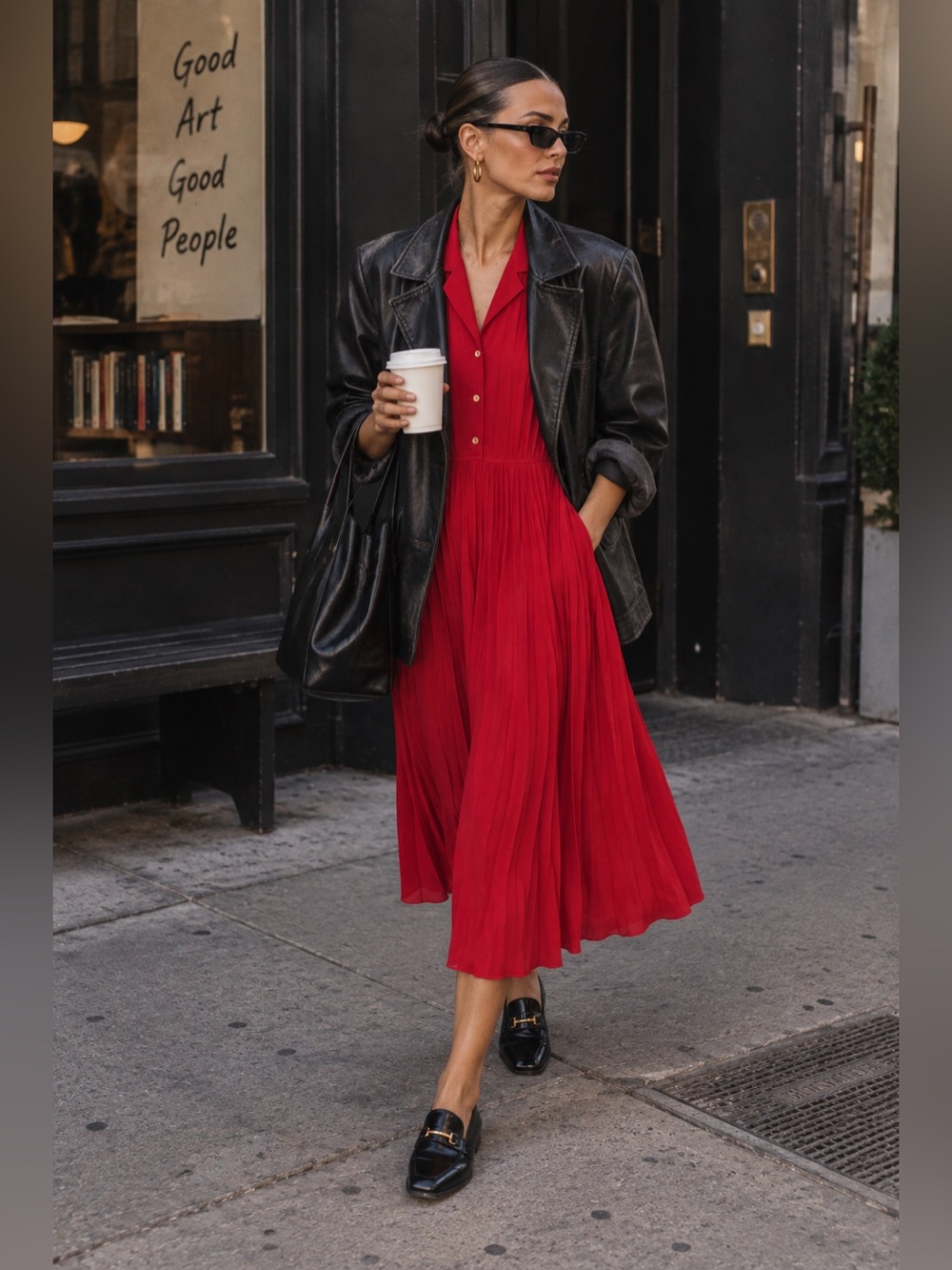 Vintage 80s Red Dress